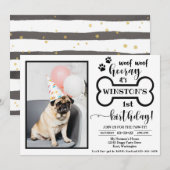 Dog Birthday Invitation | Uitnodiging Doggy (Voorkant / Achterkant)