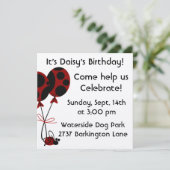 Dog Birthday Invites Kaart (Staand voorkant)