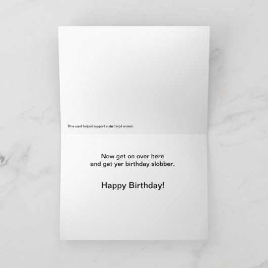 Dog Birthday Kaart (Binnen)