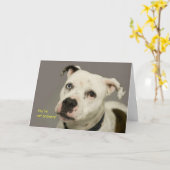 Dog Birthday-kaart Kaart (Gele Bloem)