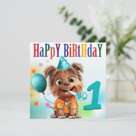 Dog Birthday Party (Staand voorkant)