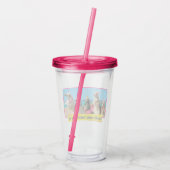 Dog Birthday Party Conga Line Acryl Drinkbeker (Achterkant)