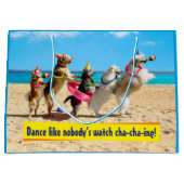 Dog Birthday Party Conga Line Groot Cadeauzakje (Voorkant)