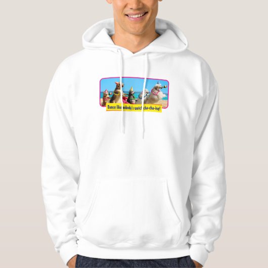 Dog Birthday Party Conga Line Hoodie (Voorkant)