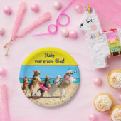 Dog Birthday Party Conga Line Papieren Bordje (Feest)