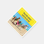 Dog Birthday Party Conga Line Servet (Hoek)