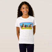 Dog Birthday Party Conga Line T-shirt (Voorkant volledig)