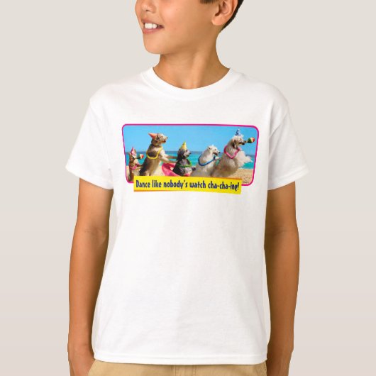 Dog Birthday Party Conga Line T-shirt (Voorkant)