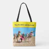 Dog Birthday Party Conga Line Tote Bag (Achterkant)