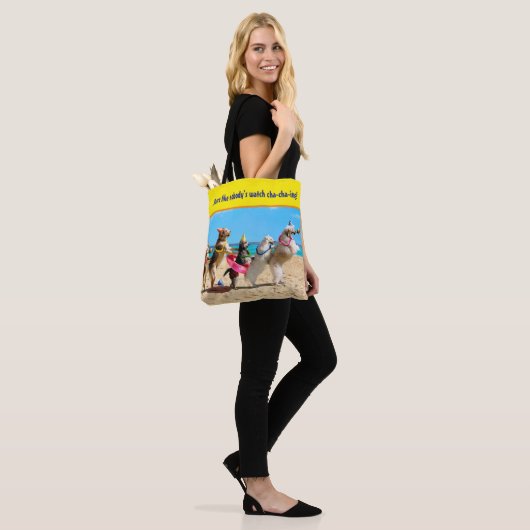 Dog Birthday Party Conga Line Tote Bag (Op model)