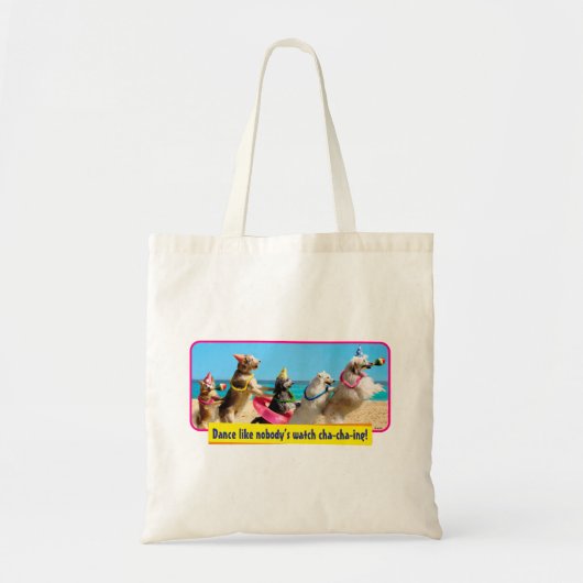 Dog Birthday Party Conga Line Tote Bag (Voorkant)
