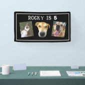 Dog Birthday Party Custom Pet Photo Party Spandoek (Beurs)
