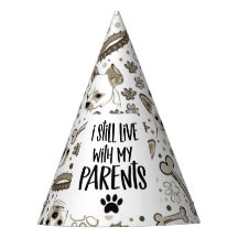 Dog Birthday Party Funny Quote met botten en poten