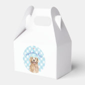 Dog Birthday Party Personalized Favor Box Pset Bedankdoosjes (Voorkant Zijde)