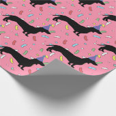 Dog Birthday Party Wrapping Paper Cadeaupapier (Hoek)