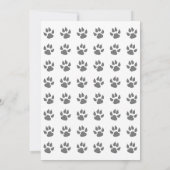 Dog Birthday Pawty Schattige gepersonaliseerd Kaart (Achterkant)