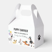 Dog Birthday Puppy Pawty Animals Puppy Carrier Bedankdoosjes (Achterkant)
