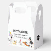 Dog Birthday Puppy Pawty Animals Puppy Carrier Bedankdoosjes (Geopend)