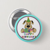 Dog Birthday Ronde Button 5,7 Cm (Voorkant /achterkant)