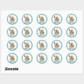 Dog Birthday Ronde Sticker (Vel)