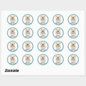Dog Birthday Ronde Sticker (Vel)