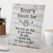 Dog Biscuit Bar Pedestal Sign Reclamebord Met Voetstuk (Insitu)