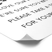 Dog Biscuit Bar | Weddenschap | Dog Wedding Favor Poster (Hoek)