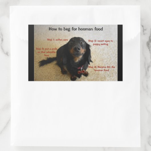 Dog Biscuit Cookie Behandelen Pot Label (Tas)