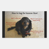 Dog Biscuit Cookie Behandelen Pot Label (Voorkant)