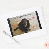 Dog Biscuit Cookie Behandelen Pot Label (Envelop)