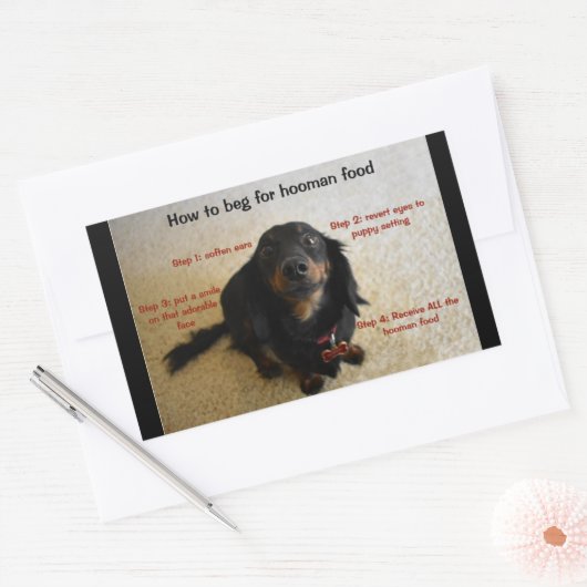 Dog Biscuit Cookie Behandelen Pot Label (Envelop)