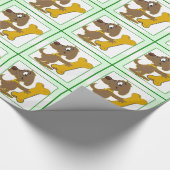 Dog Biscuit kerstmis Cadeaupapier (Hoek)
