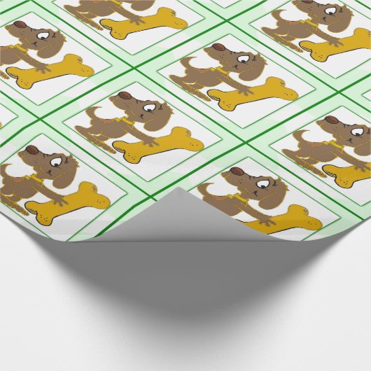 Dog Biscuit kerstmis Cadeaupapier (Hoek)