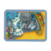 DOG BISCUITS EN EENVOUDIGERE EGG BASKET, CUTE POOD MAGNEET (Horizontaal)