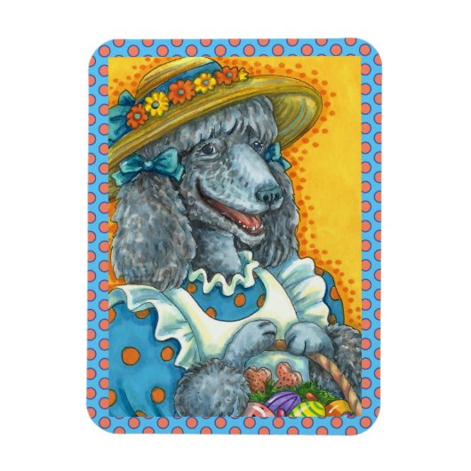 DOG BISCUITS EN EENVOUDIGERE EGG BASKET, CUTE POOD MAGNEET (Verticaal)