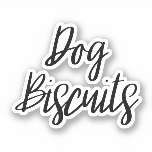 Dog Biscuits Opslag Sticker (Voorkant)