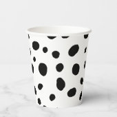 Dog Black Spot Dalmatian Birthday Papieren Bekers (Achterkant)