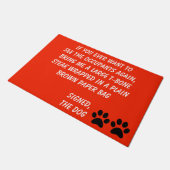Dog Blackmail Burnt Oranje Doormat Deurmat (Schuin)