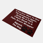 Dog Blackmail Doormat Deurmat (Schuin)