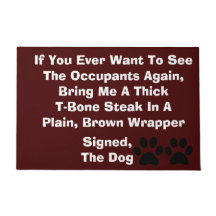 Dog Blackmail Doormat