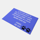 Dog Blackmail Periwinkle Doormat Deurmat (Schuin)
