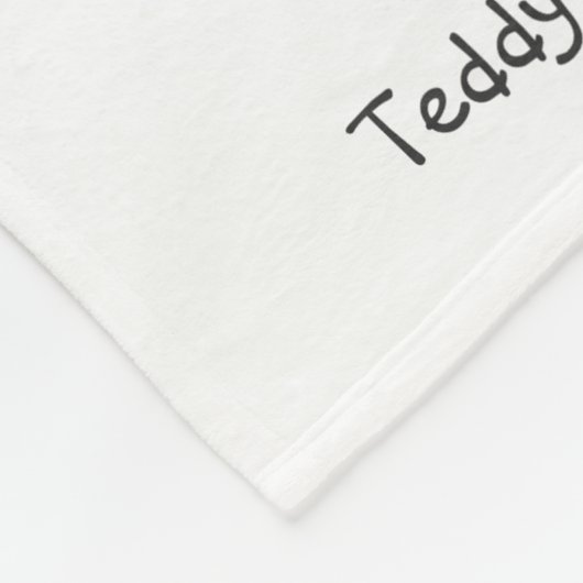 Dog Blanket met Teddy, het Spaz Man en de familie Fleece Deken (Hoek)