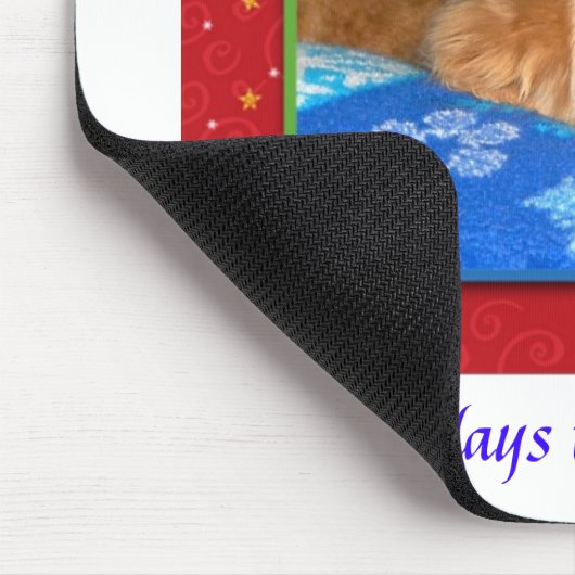 Dog Bless ons, iedereen! Holiday Mousepad Muismat (Hoek)