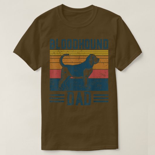 Dog Bloodhound Papa  Bloodhond Vader T-shirt (Design voorkant)