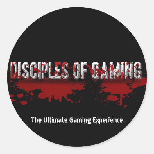 DoG Bloodsplatter Sticker (Voorkant)