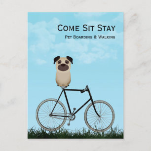 Dog Boarding, Walking, Sitting, Training Business Briefkaart