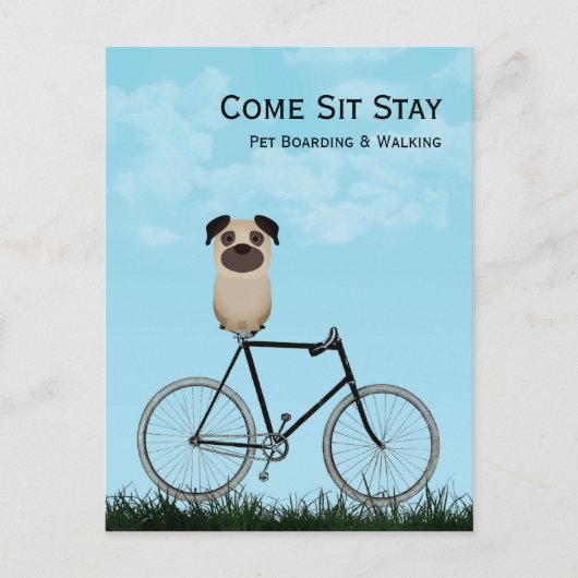 Dog Boarding, Walking, Sitting, Training Business Briefkaart (Voorkant)