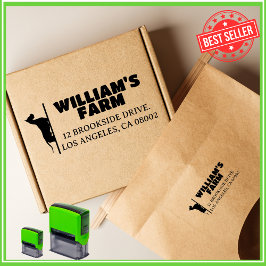 Dog Boerderij Bedrijf Uniek Leuk Retouradres Zelfinktende Stempel