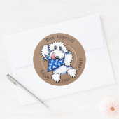 Dog Bon Appetit! Pet behandelt labels Taupe Brown (Envelop)