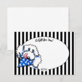 Dog Bone Appetit! Kaarten voor Pet Biz Gift Enclos (Voorkant / Achterkant)